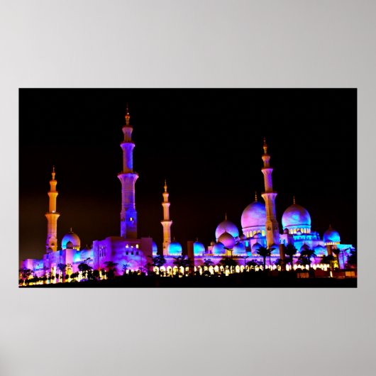 Sheik Zayed Mosque Poster (Voorkant)