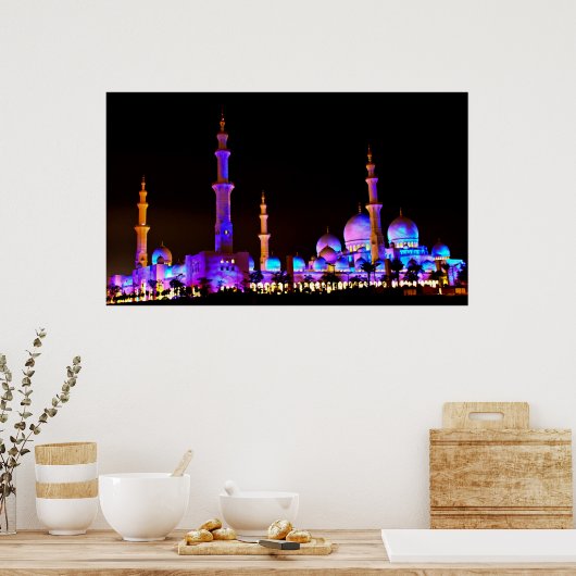 Sheik Zayed Mosque Poster (Keuken)