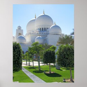 Sheikh Zayed Grand Mosque doma 1 Poster