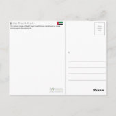 Sheikh Zayed-moskee, Abu Dhabi, VAE Reis Briefkaart (Achterkant)
