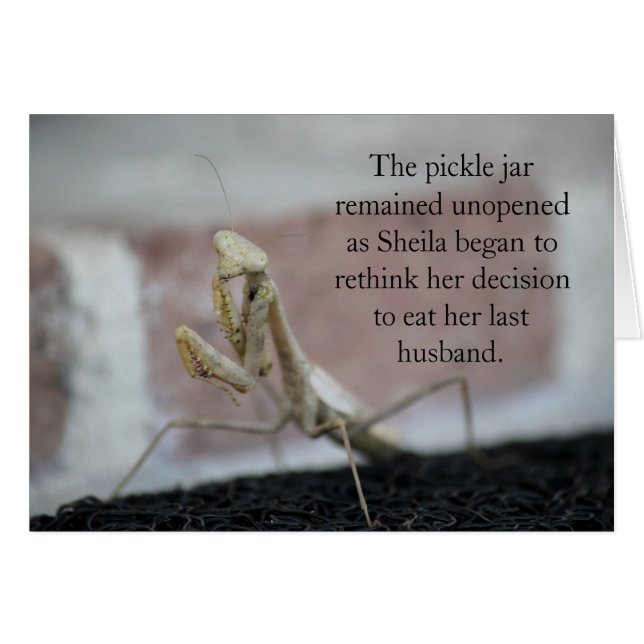 Sheila de Man-Eater Card (Voorkant Horizontaal)