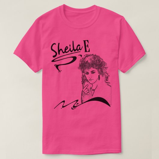 Sheila E 80s T-shirt (Design voorkant)