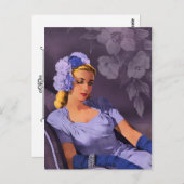 Sheila - Evening in Lavender en Mauve in de jaren Briefkaart (Voorkant / Achterkant)