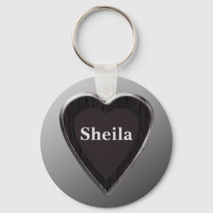 Sheila Heart Keychain, door 369MyName Sleutelhanger