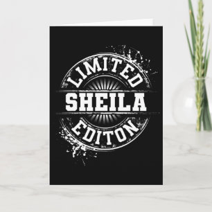 Sheila Limited Edition Grappige Gepersonaliseerde Kaart