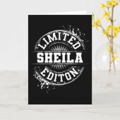 Sheila Limited Edition Grappige Gepersonaliseerde Kaart (Gele Bloem)