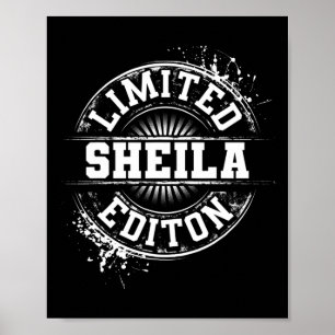 Sheila Limited Edition Grappige Gepersonaliseerde  Poster