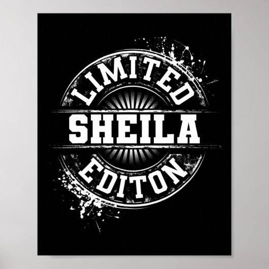 Sheila Limited Edition Grappige Gepersonaliseerde Poster (Voorkant)