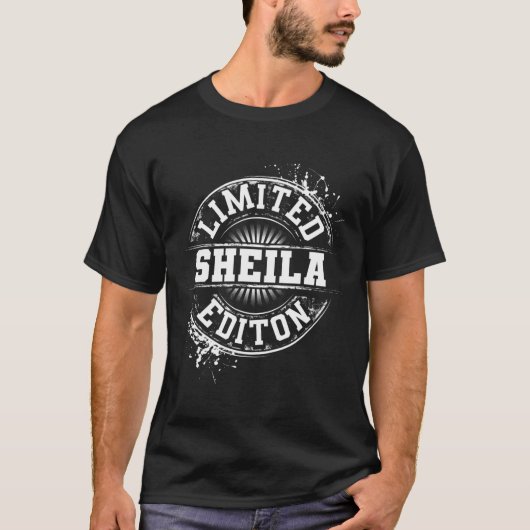 Sheila Limited Edition Grappige Gepersonaliseerde T-shirt (Voorkant)