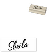 Sheila-naam in cursief scriptschrift rubberstempel (Gestempeld)