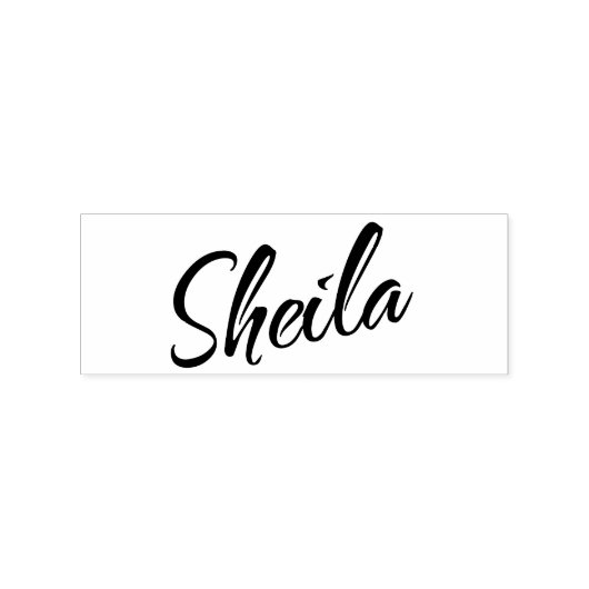 Sheila-naam in cursief scriptschrift rubberstempel (Afrduk)