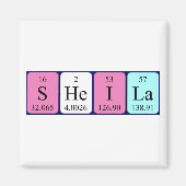 Sheila periodiek table name magnet (Voorkant)