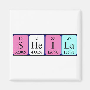 Sheila periodiek table name magnet