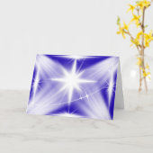 Shekinah Glory Christmas Star Wenskaart Kaart (Gele Bloem)