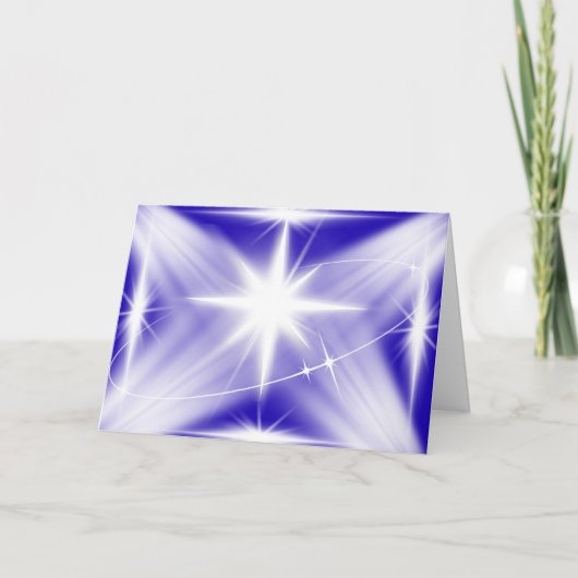 Shekinah Glory Christmas Star Wenskaart Kaart (Voorkant)