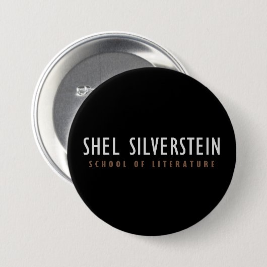 Shel Silverstein School of Literature Button (Voorkant /achterkant)