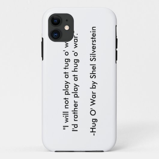 Shel Silverstein's "Hug O' War" iPhone/iPad case (Achterkant)