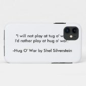 Shel Silverstein's "Hug O' War" iPhone/iPad case (Achterkant (horizontaal))