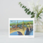 Shelburne Herfst Bridge of Flowers Briefkaart (Staand voorkant)