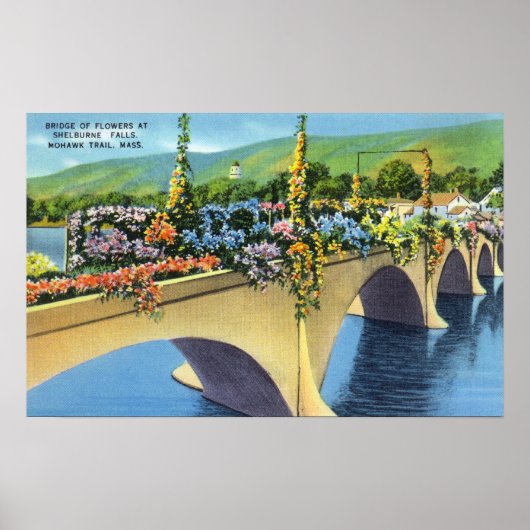 Shelburne Herfst Bridge of Flowers Poster (Voorkant)