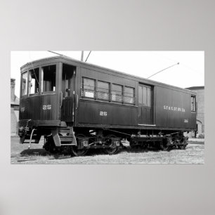 Shelburne Herfsten & Colrain Street Railway car #2 Poster