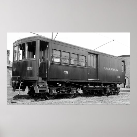 Shelburne Herfsten & Colrain Street Railway car #2 Poster (Voorkant)