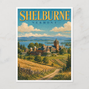 Shelburne Vermont Farm View GeoSaga Briefkaart
