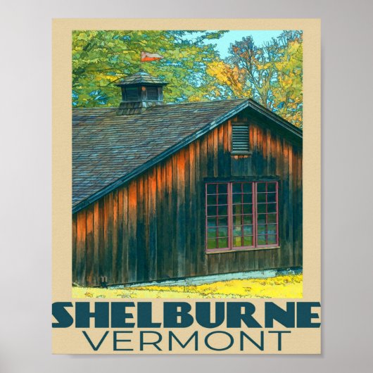 Shelburne Vermont Travel Poster (Voorkant)