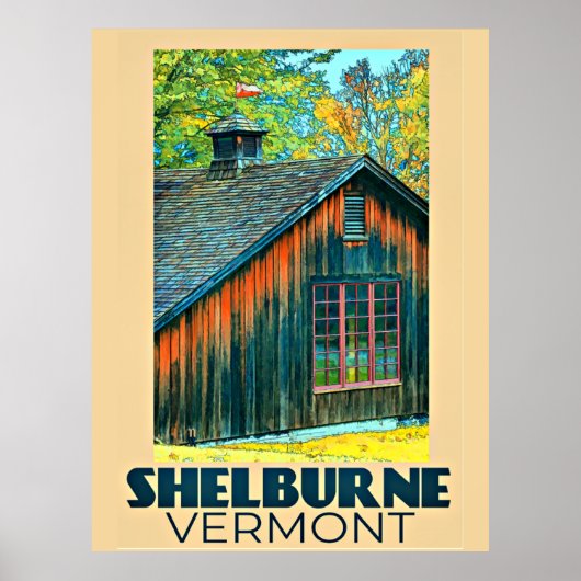 Shelburne, Vermont vintage-poster Poster (Voorkant)