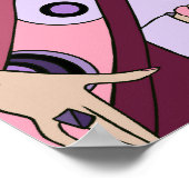 Shelby, 1920s Lady in Lavender and Wine Poster (Hoek)