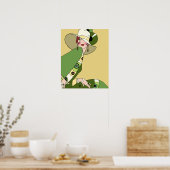 Shelby, 1920s Lady in Yellow and Olive Poster (Keuken)