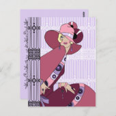 Shelby, 1930 Lady in Lavender and Wine Briefkaart (Voorkant / Achterkant)