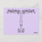 Shelby, 1930 Lady in Lavender and Wine Briefkaart (Achterkant)