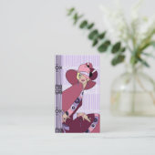 Shelby, 1930 Lady in Lavender and Wine Visitekaartje (Staand voorkant)