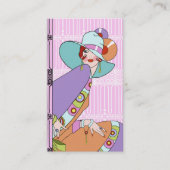 Shelby, 1930 Lady in Lila en Lavender Visitekaartje (Voorkant)