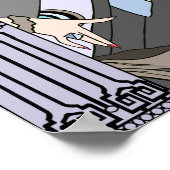 Shelby, 1930 Lady in Mauve en Grey Poster (Hoek)