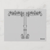 Shelby, 1930s Lady in Grey and Roos Briefkaart (Achterkant)