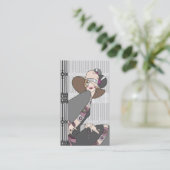 Shelby, 1930s Lady in Grey and Roos Visitekaartje (Staand voorkant)