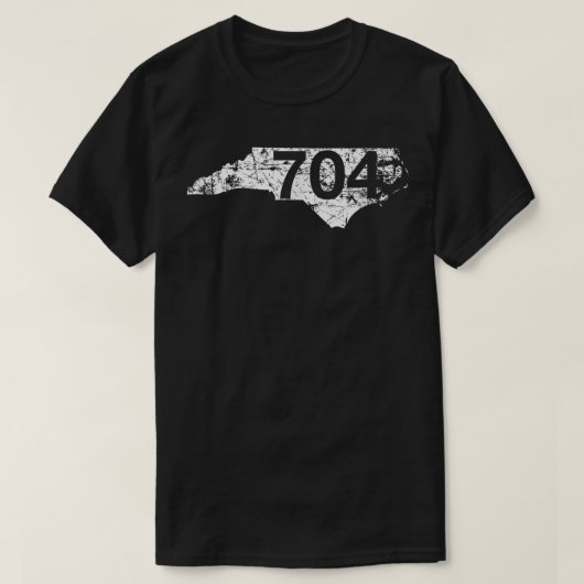 Shelby Charlotte Salisbury Area Code 704 Shirt, nr T-shirt (Design voorkant)