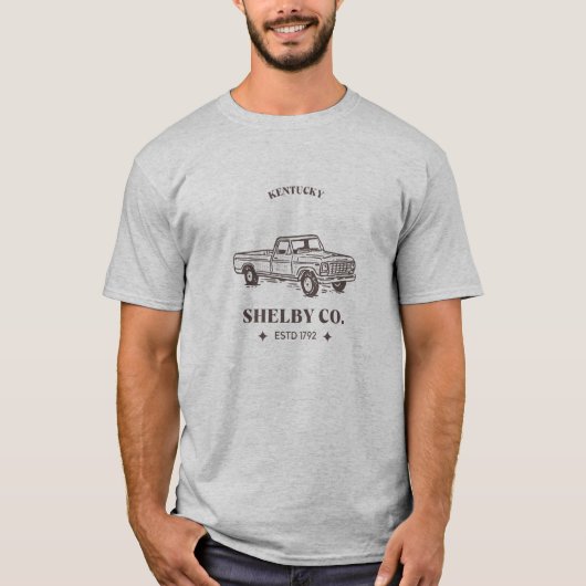 Shelby Co. Klassieke vrachtwagen T-shirt (Voorkant)