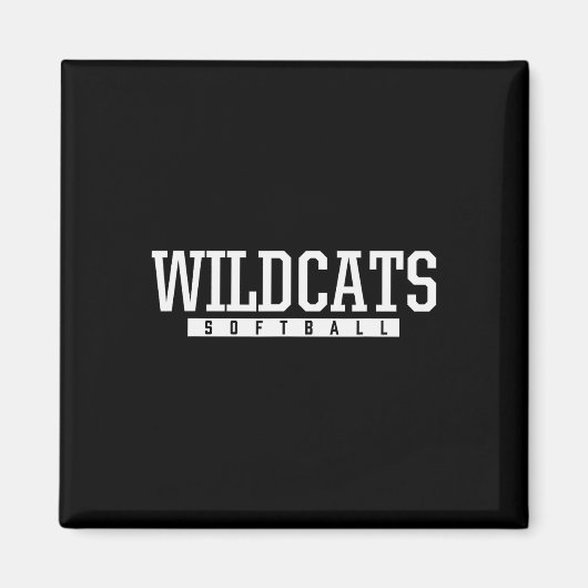 Shelby County Wildcats Softll Hs Magneet (Voorkant)