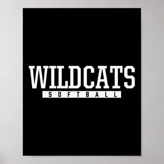 Shelby County Wildcats Softll Hs  Poster (Voorkant)