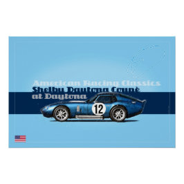 Shelby Coupe at Daytona Perfect Poster