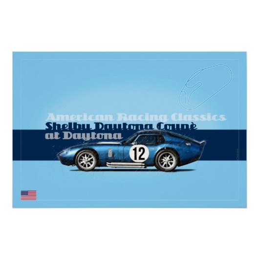 Shelby Coupe at Daytona Perfect Poster (Voorkant)