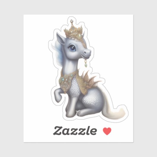 Shelby de eenhoorn Paarse Borden Sticker (Vel)