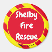 Shelby Fire Rescue Rode/Gele magneet (Voorkant)