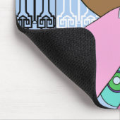 Shelby, jaren '30Dame in Blauw en Roze Muismat (Hoek)