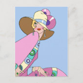 Shelby, Lady in Blue and Pink uit 1920 Briefkaart (Voorkant)