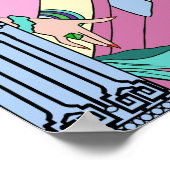 Shelby, Lady in Blue and Pink uit 1930 Poster (Hoek)