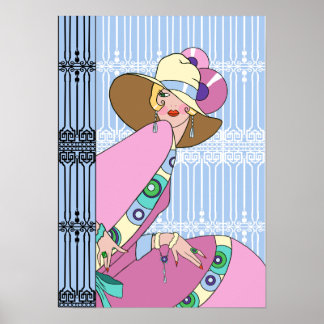 Shelby, Lady in Blue and Pink uit 1930 Poster